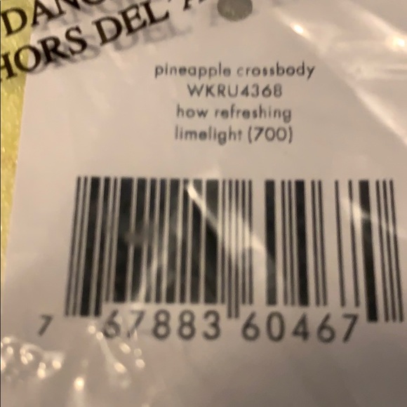 Kate Spade Limited Edition Limelight Pineapple Crossbody Bag - Picture 6 of 7